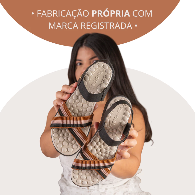 Kit 2 Pares de Sandália Ortopédica Feminina com Palmilha Massageadora — foto 4