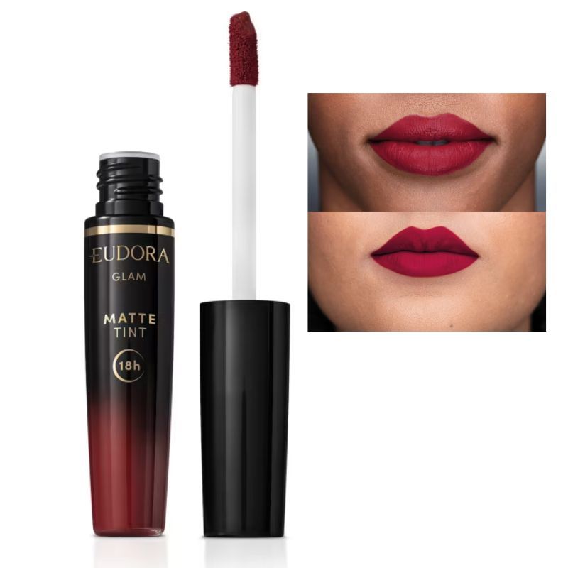 Batom Matte Tint Bordo Intenso Eudora 4g