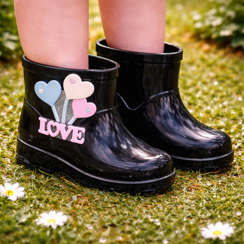 Bota Infantil Galocha Juvenil Impermeável Menina