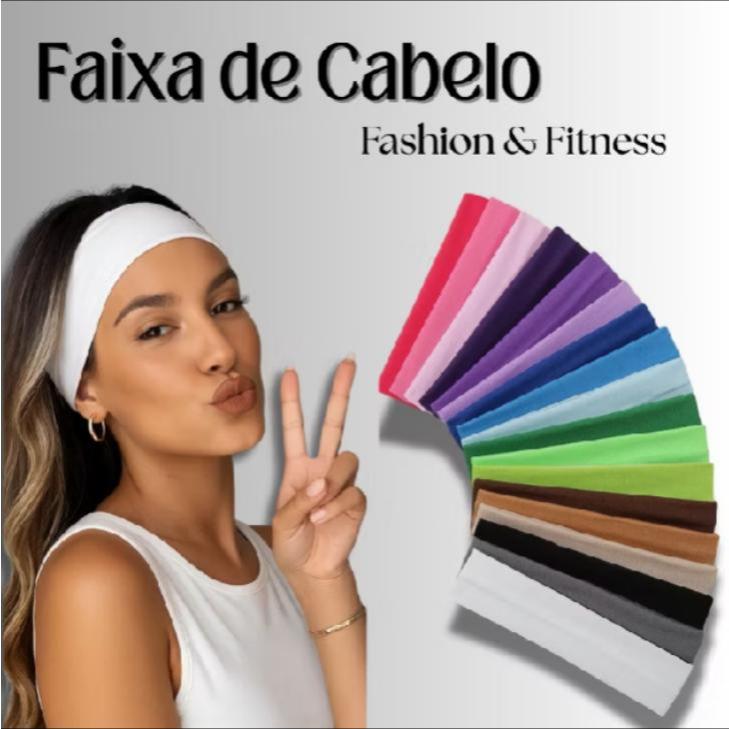 ✨ Kit Faixa de Cabelo Feminina Sortida - Faixa Blogueira, Skincare 🧖‍♀️ Academia 🏋️ Moda 👗