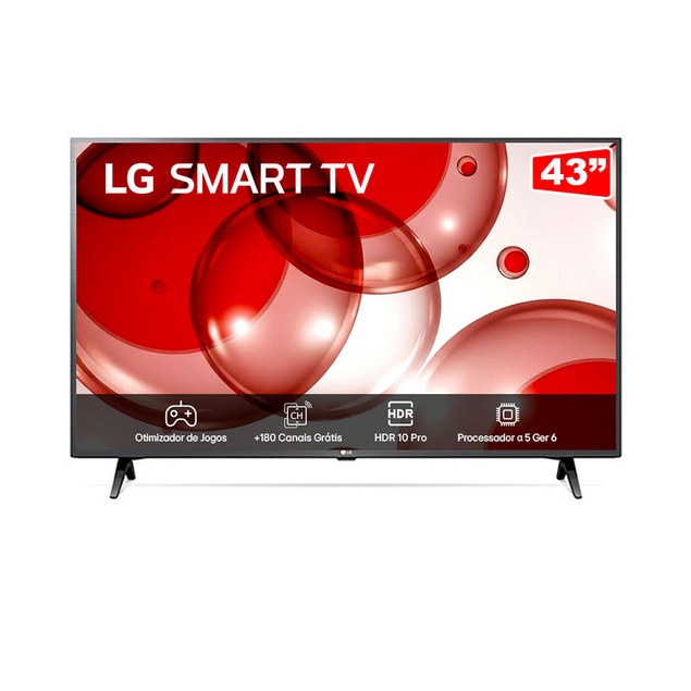 Smart Tv LG Lr6700 43” A5 Ai Processor Gen6 Alexa Integrado webOS LG Chanels Full HD Bluetooth 60Hz
