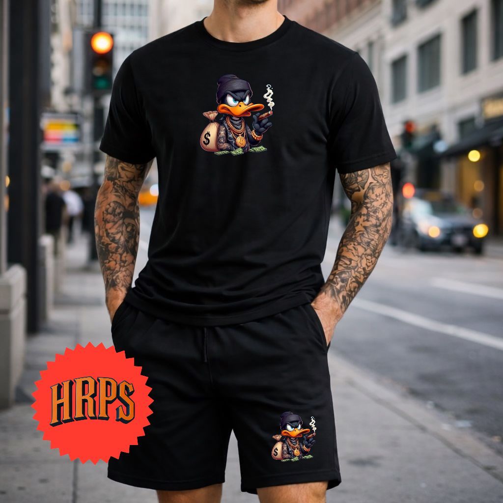 Conjunto Masculino Streetwear Lançamento Verão Casual Dia Dia Estiloso Camisa 100% Algodão Short Tectel