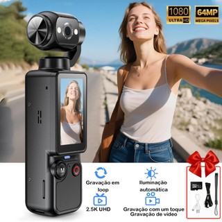 BML Câmera Esportiva 1080P Rotação de 180° | Vestível, Portátil, Gravador de Viagem e Ciclismo