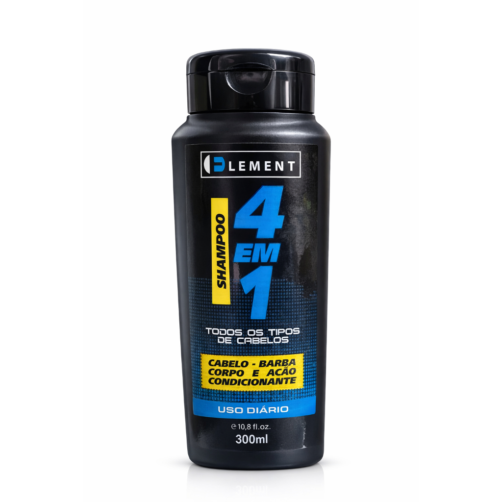 Shampoo 4 em 1  Masculino Element Alfa Look’s Fresh Menthol 300ml