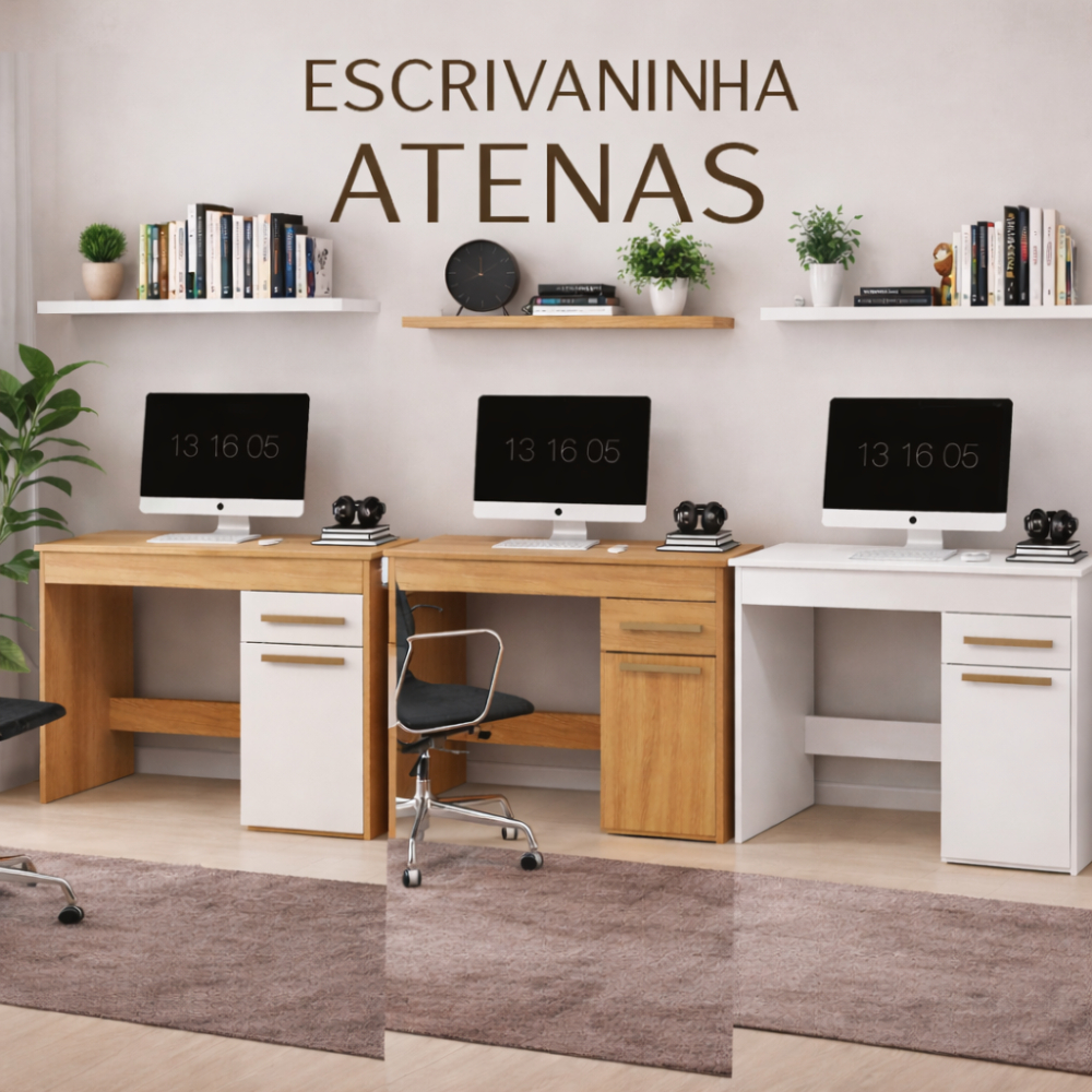 ESCRIVANINHA P/ ESTUDO~1 GAVETA/1 PORTA ATENAS