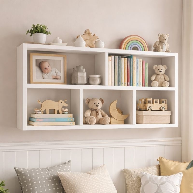 SUPORTE PRATILEIRA DE DECORAÇAO EM MDF - 80X60CM