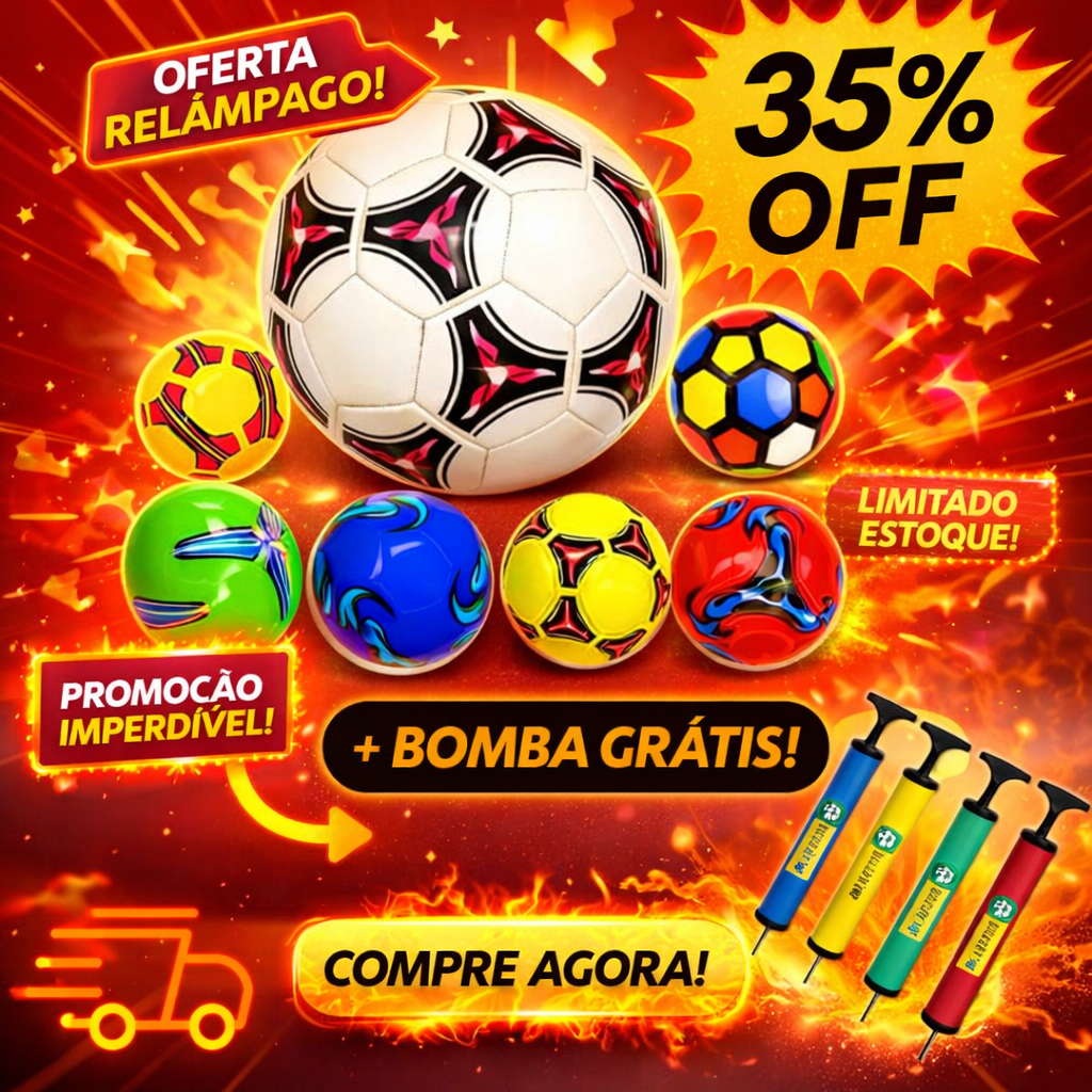 Bola de futebol Campo com bomba de brinde promoção