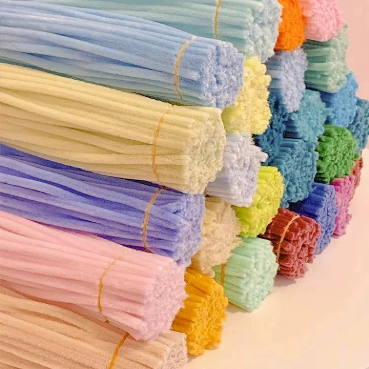 50-200 Unid Haste De Chenille Cores 30cm Limpador De Cachimbo（Combinações de cores opcionais）