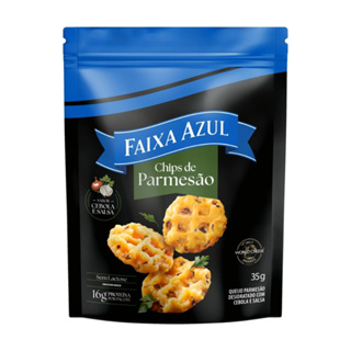 Chips de Parmesão Cebola e Salsa Zero Lactose Faixa Azul Pouch 35g em Oferta na Shopee