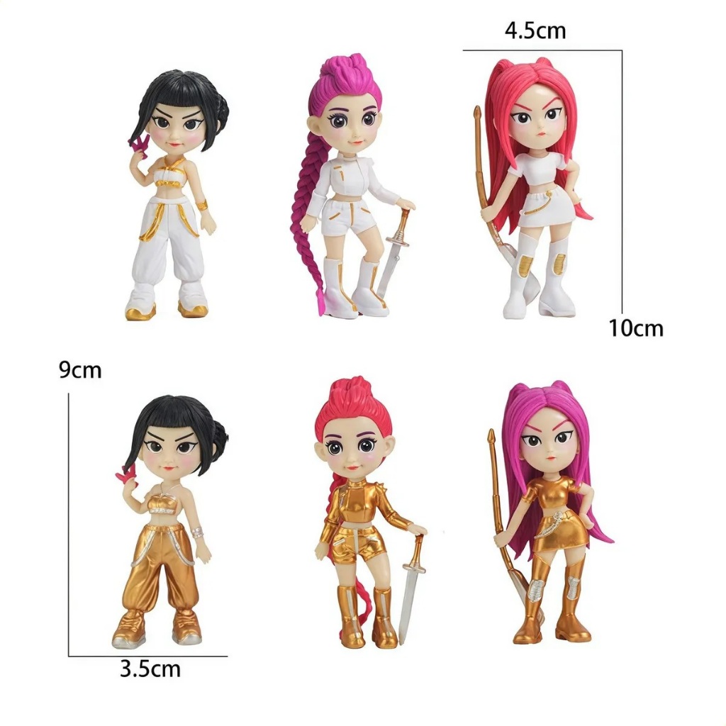 Bonecas Guerreiras do K-pop 10 cm