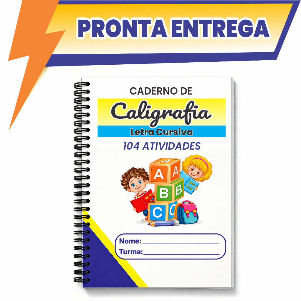 Caderno De Caligrafia Infantil 104 Atividades Letra Cursiva