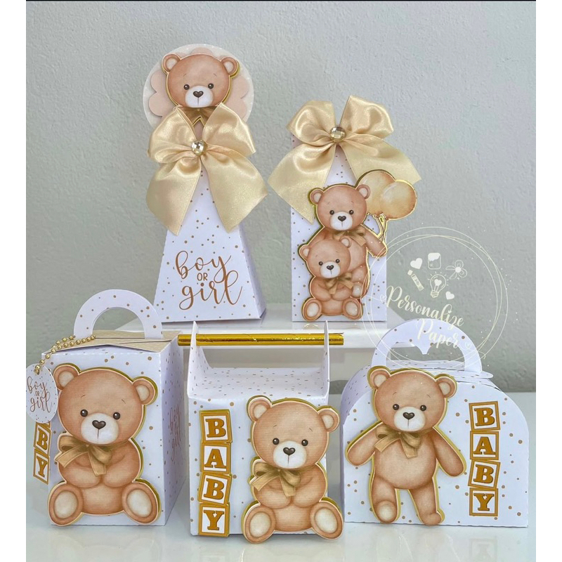 PEGUE E MONTE Kit Personalizados Chá Revelação Neutro Personalizados | Lembrancinhas | Chá Revelação