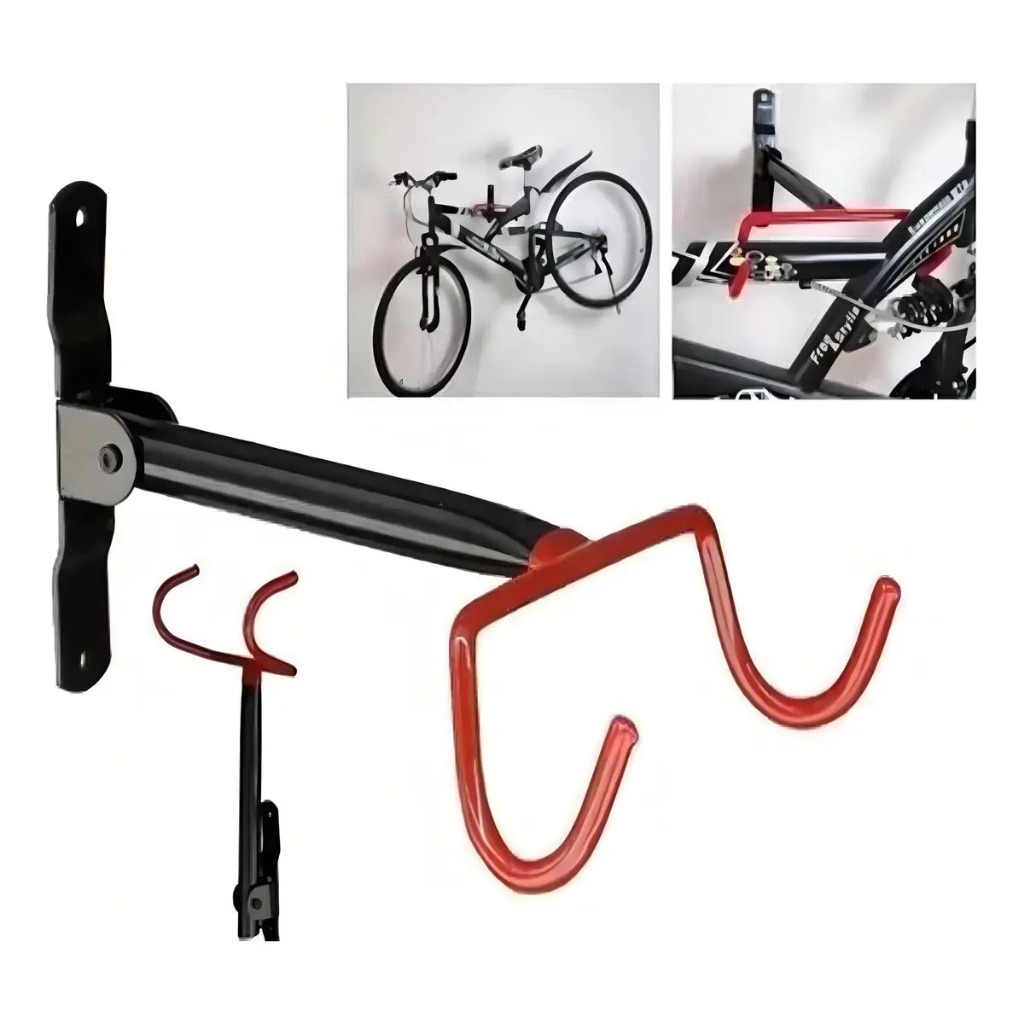SUPORTE BIKE ELLEVEN GANCHO RETRÁTIL AÇO 25KG PAREDE em Oferta na Shopee