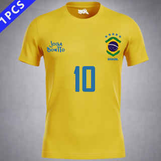 Camiseta Masculina DryFit Estampada Brasil Torcida Copa do Mundo Camisa Joga Bonito em Oferta na Shopee
