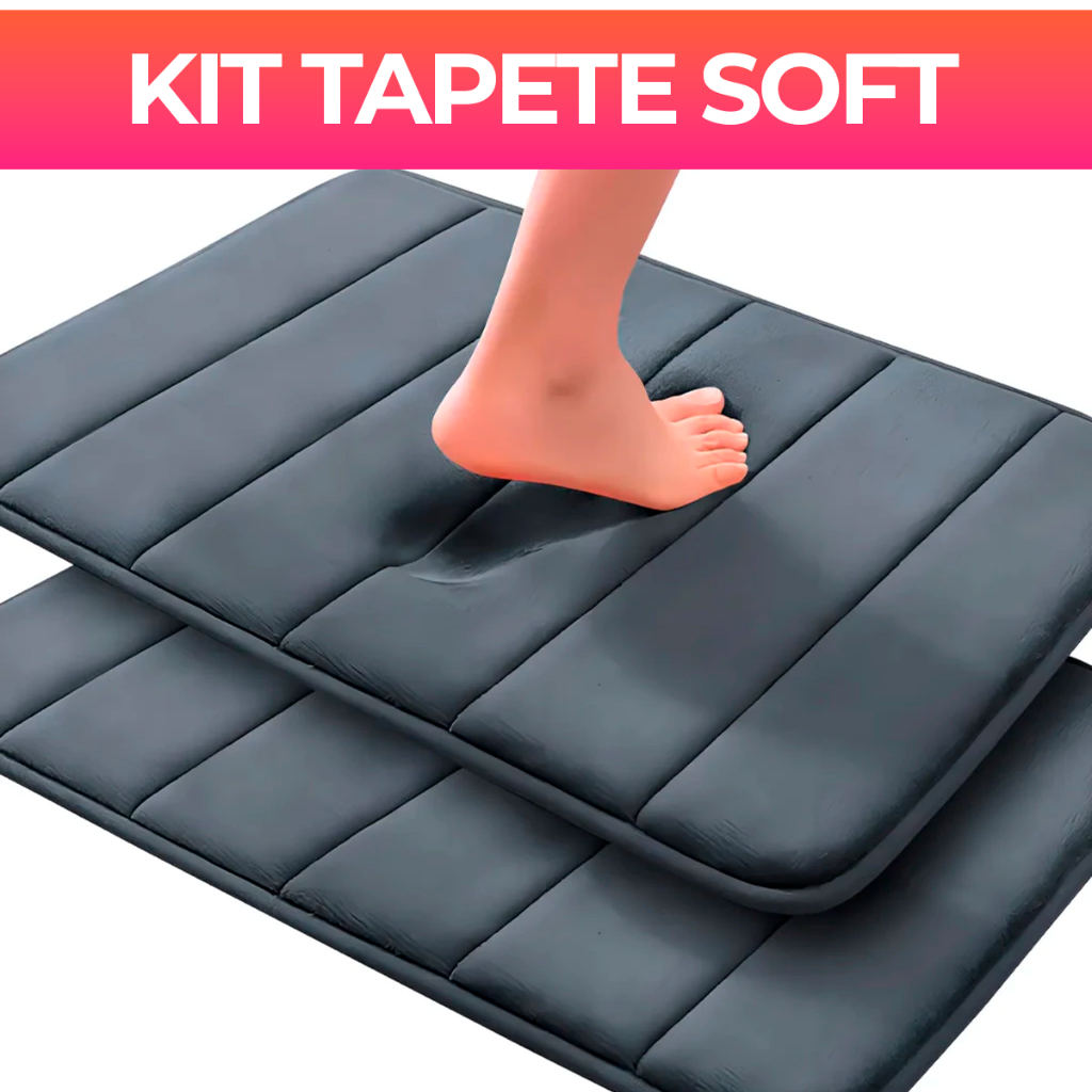 Tapete Banheiro Peludo Super Absorvente Secagem Rápida e Antiderrapante 40x60cm