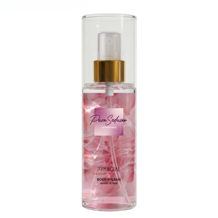 BODY SPLASH FEMININO PURA SEDUÇÃO 200ML - PRIMACIAL PERFUME FRUTADO FLORAL
