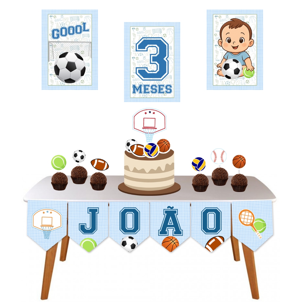 Kit Só Um Bolinho / Bolas Esportivas / Pronto para usar