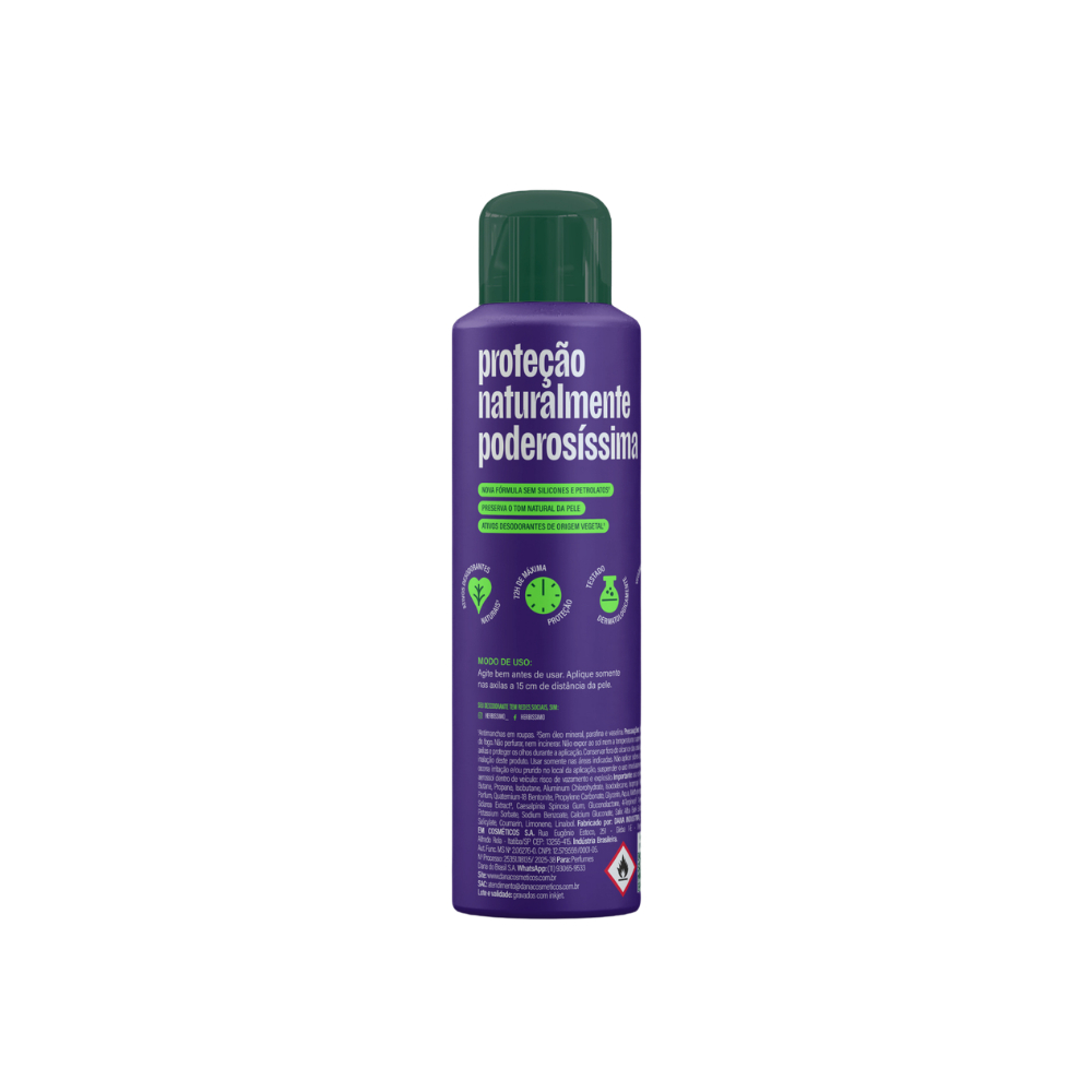 Kit Desodorante Antitranspirante Aerossol Herbíssimo Snow Moon 150ml (3 unidades)