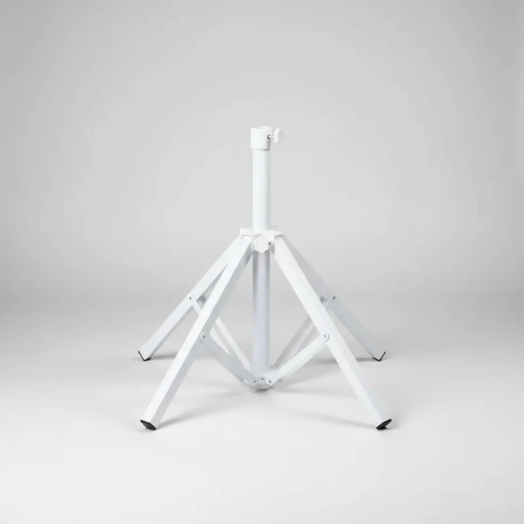 Suporte Base Guarda Sol Ombrelone Piscina Branco Metal