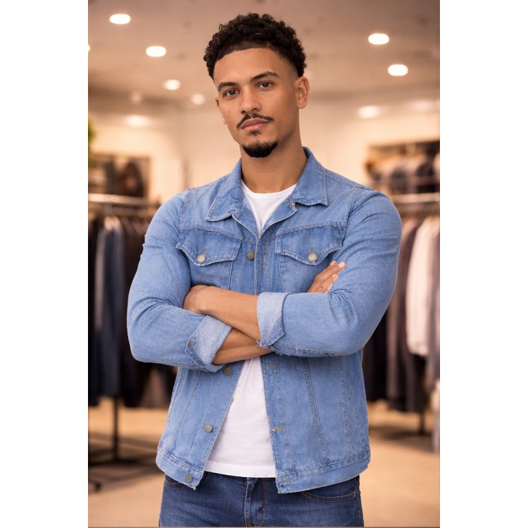 Jaqueta Jeans Alpha Slim Masculina