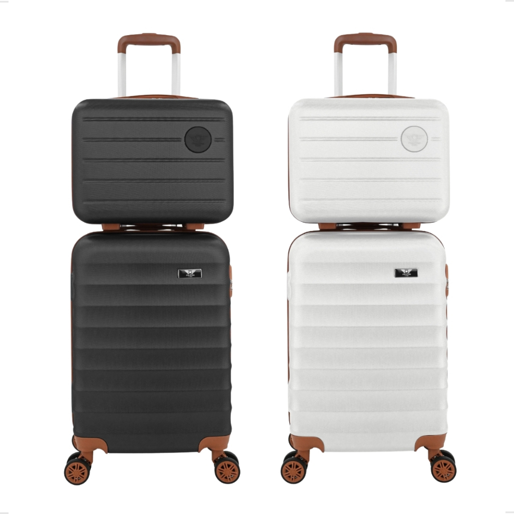 Kit Conjunto 2 Malas De Viagem + 2 Frasqueiras de Bordo ANAC Para Levar na Cabine
