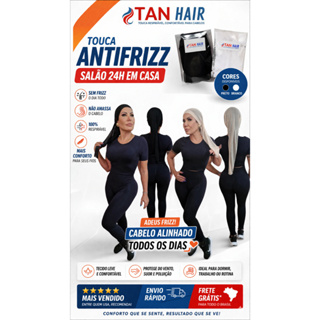 Touca Antifrizz Tan Hair 1 Unidade | Sem Frizz | Salão 24h | Cabelo Alinhado o Dia Todo em Oferta na Shopee