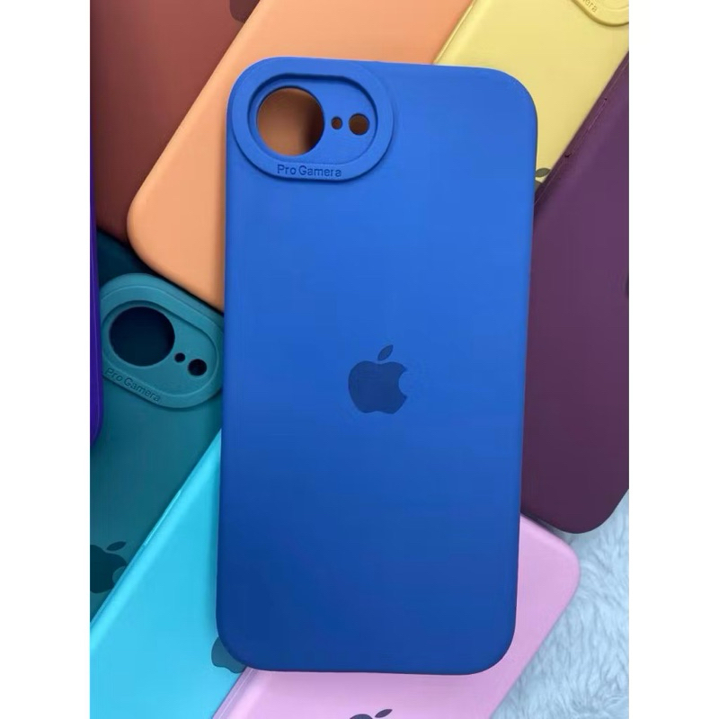 Capinha iPhone 16E Silicone Premium Aveludada Proteção Total Antichoque Câmera Fechada Case Luxo