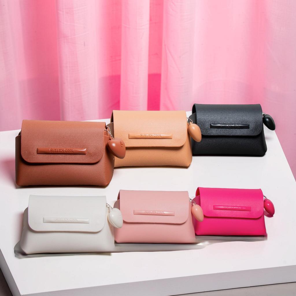 Bolsinha Feminina Pequena Suellen Coração Clutch Porta Maquiagem Meu Look
