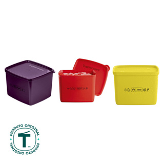 Kit Pote Hermético Tupperware Jeitoso Mix 800ml Molho de Tomate + Feijoada + Arroz em Oferta na Shopee