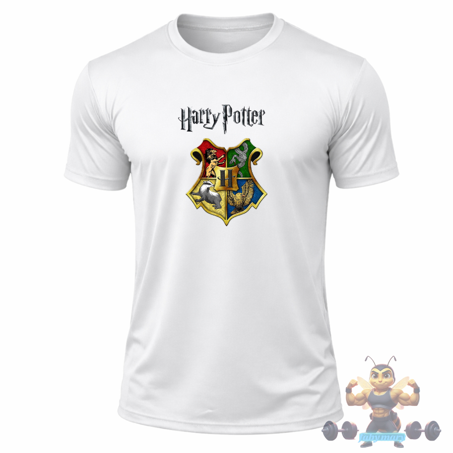 Camiseta Esportiva Premium HERRY POTTER - Tecnologia Dry-Fit Leve Academia Lazer Esporte Corrida Laser Casual