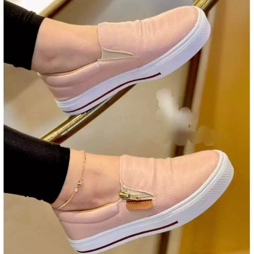 Slip On Feminino Para o Dia a Dia Leve Confortável Macio Envio Imediato