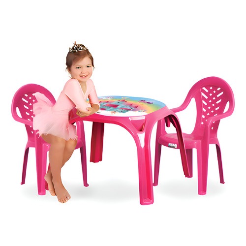 Mesa Mesinha Infantil Didática Com 2 Cadeiras Kitstock