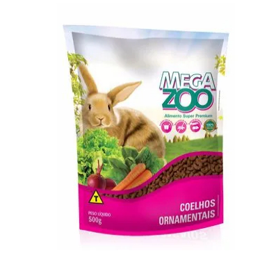 Ração Megazoo Coelhos Adultos 500g.