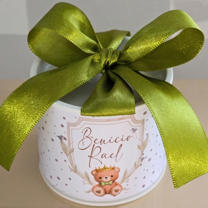 Kit Tubolatas Personalizadas MATERNIDADE URSINHO | Lembrancinha Casamento | Aniversário | Chá de Bebê | 5x6