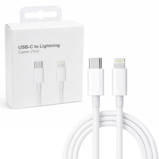 Cabo USB-C para Lightning 1 Metro Branco | iPhone | Alta Durabilidade | Carregamento Rápido
