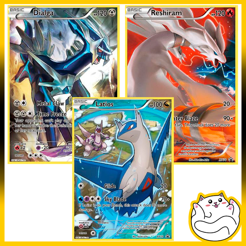 Latios (XY79) Reshiram (XY74) Dialga (XY77) NM - Cartas Pokemon XY Promos ☆ Promocional ☆ FOIL HOLOFOIL (ORIGINAL)