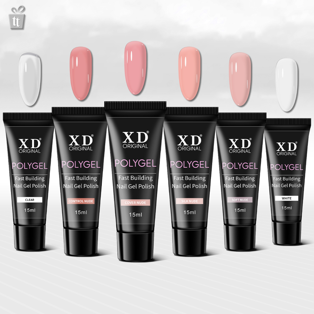 kit Polygel 5/4/3/2 ou 1 Lirio LED UV Profissional  15g F1 Alongamento Poligel Unhas de Gel