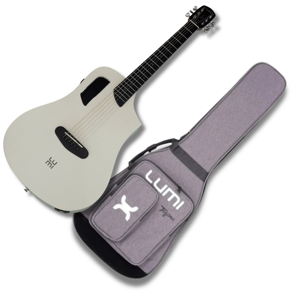 Violão Aço Elétrico Tagima Lumi-X Mini Smart 36 Branco + Bag