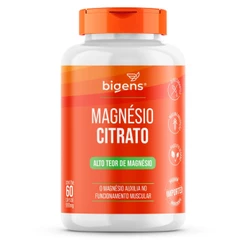 Bigens Magnésio Citrato 60 Cápsulas 260mg Alto Teor | Energia Muscular | Sono | Relaxamento