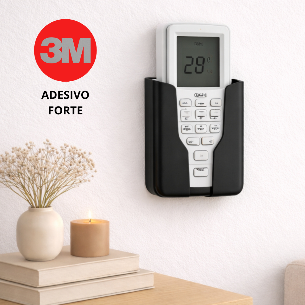 Suporte de Parede para Controle Remoto Ar Condicionado sem furar parede