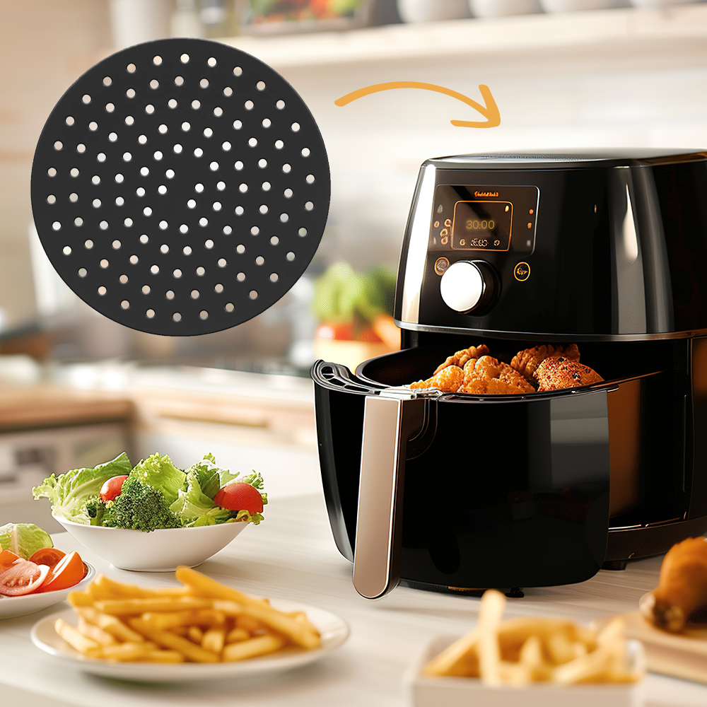 4 Tapete Protetor Silicone Para Air Fryer Fritadeira Universal