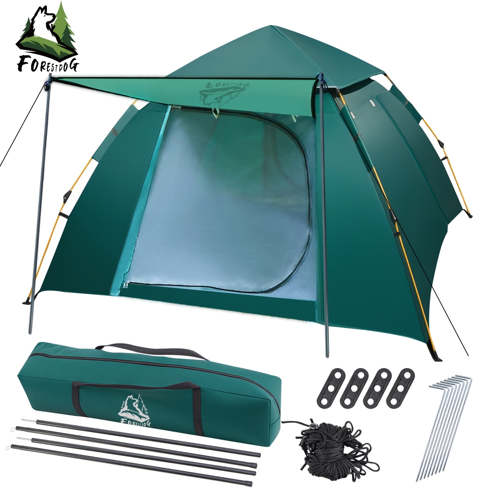 Barraca de Acampamento Automática Impermeável Montagem Rápida ForestDog