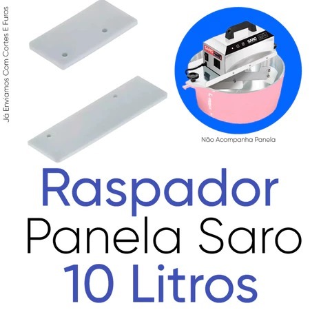 Kit 2 Raspadores (inferior e lateral) De Silicone Misturador/ misturadora panela Saro 10 litros