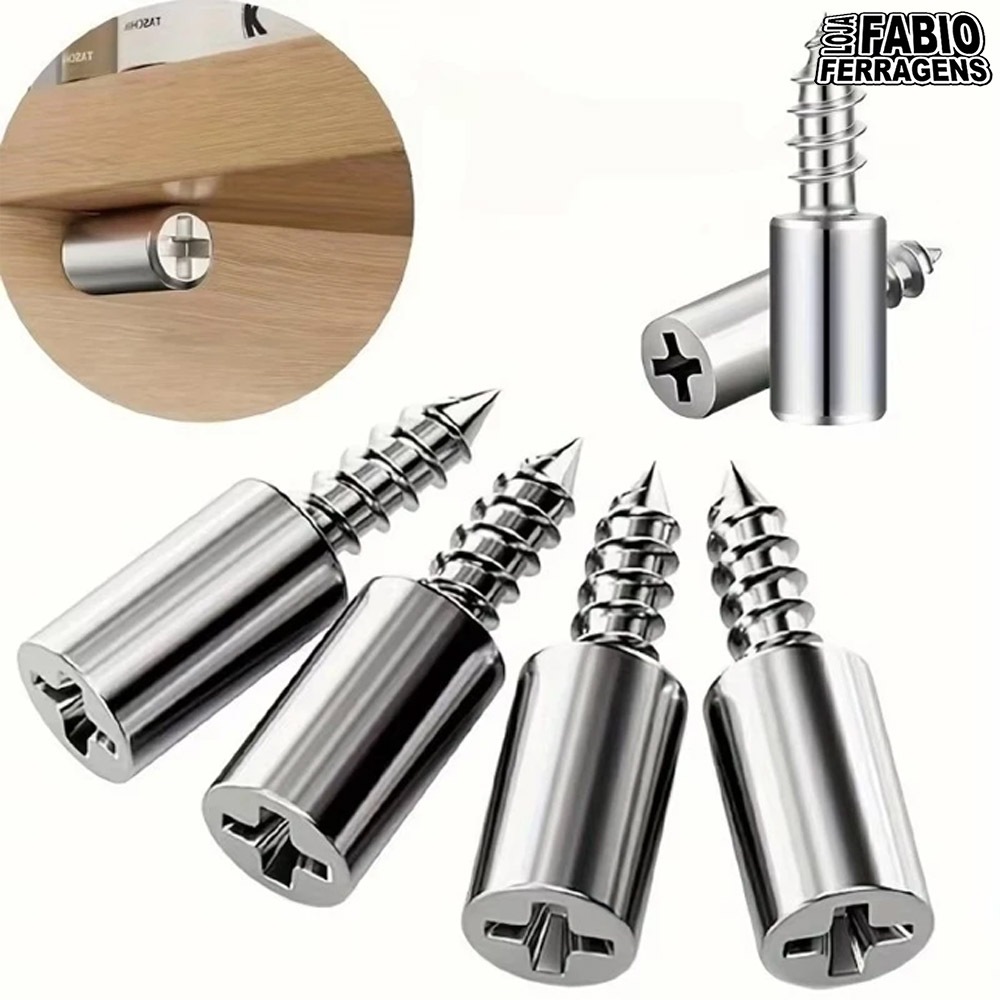 Suporte Prateleira Pino Rosqueavel Direto 7mm Philips Niquelado (sem capa)
