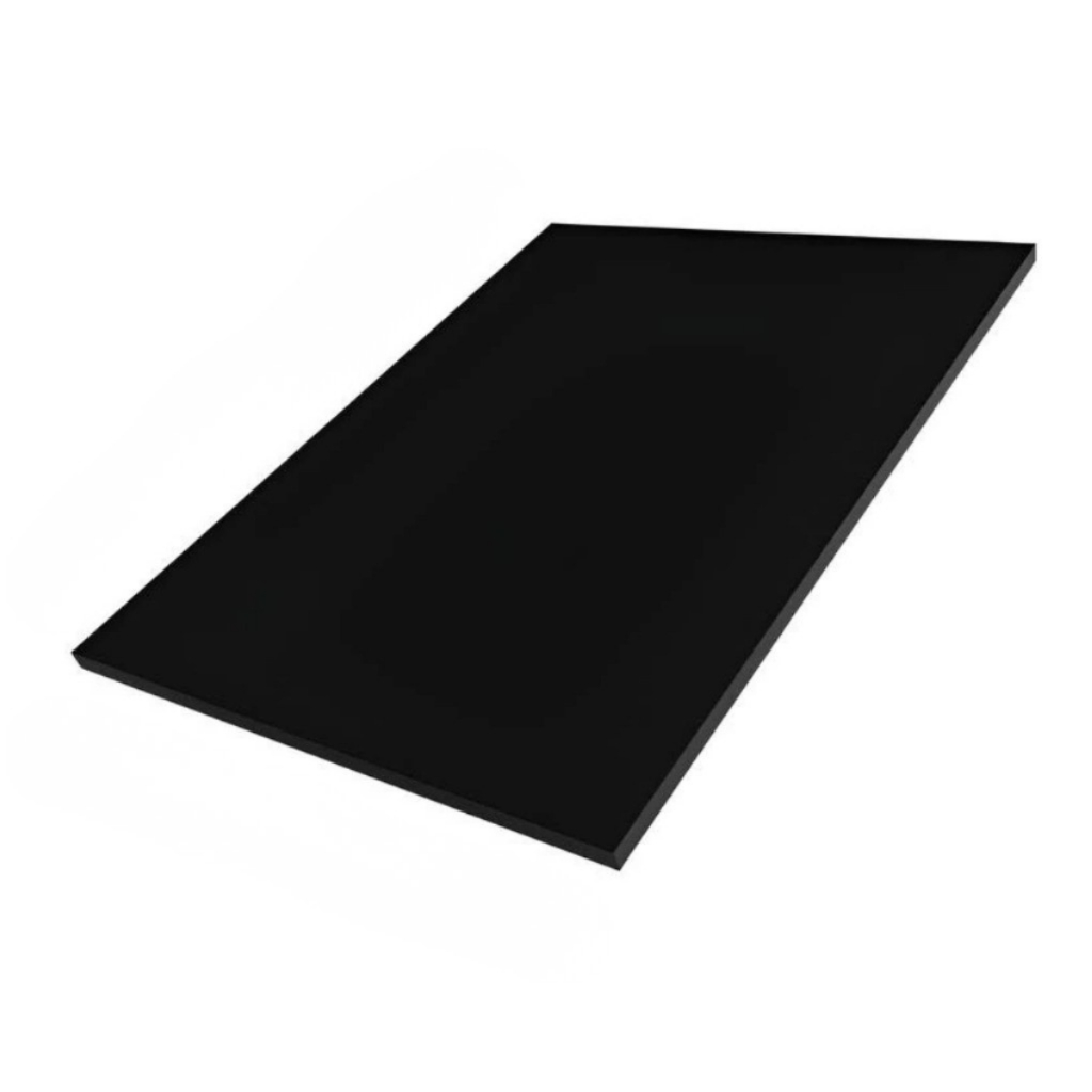 Chapa MDF Preto 15mm 90x60 Bordas Fitadas Prateleira Tampo Mesa Painel Pronta Para Uso