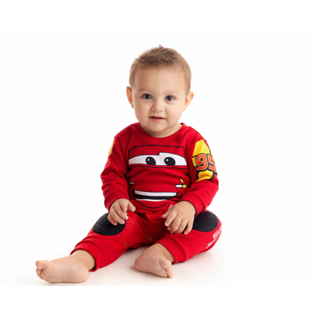 Kit Macacão de Bebê com Boina Formula 1 Piloto MotoGp Mesversario