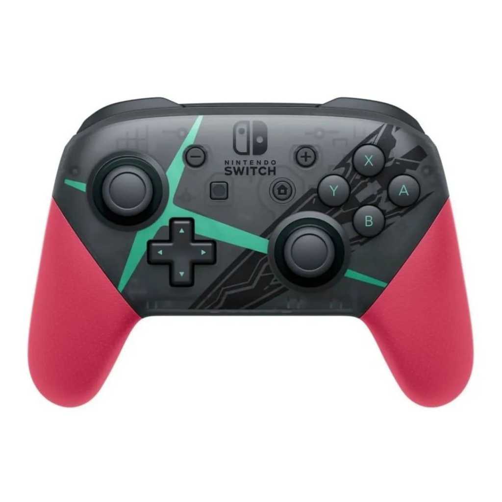 Pro Controller Sem Fio Nintendo Switch - Xenoblade Black Splatoon Smash Bros Monster Hunter Sunbreak Zelda