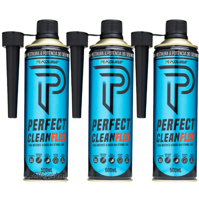 Kit 3 Perfect Clean Via Tanque FLEX KOUBE 500ml