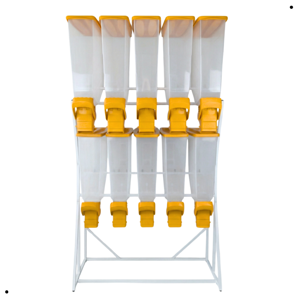 Porta Ração Expositor Dispenser Slim Armazenador Durabox Cães Cereais Grãos Durapets 10KG a 13KG