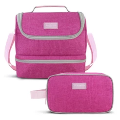 Kit Fitness Escola e Passeio| Bolsa termica + Necessaire |Jacki Design